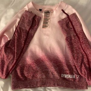 Gymshark Ombré Pink Crop Top